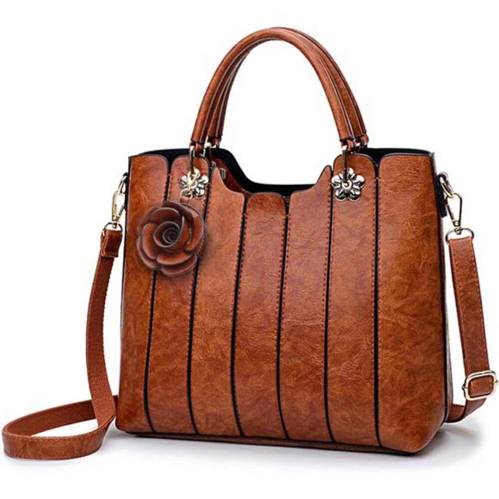 Vegan Leather Purses for Women, Faux Leather Handbags for Women, Top
